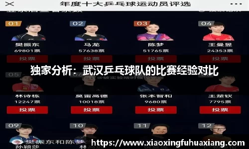 独家分析：武汉乒乓球队的比赛经验对比