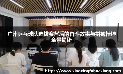 广州乒乓球队选拔赛背后的奋斗故事与拼搏精神全景揭秘