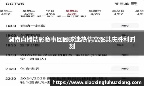 湖南直播精彩赛事回顾球迷热情高涨共庆胜利时刻