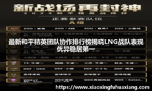 最新和平精英团队协作排行榜揭晓LNG战队表现优异稳居第一